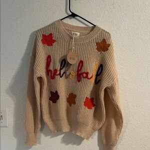BiBi Beige 'Hello Fall' Women's Sweater